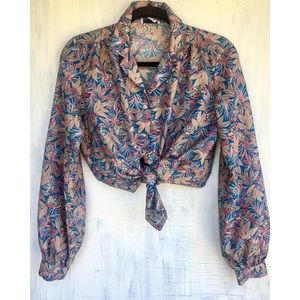 Vintage Floral Blouse